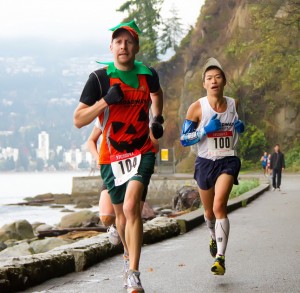Brian and Henry at 2010 James Cunningham Seawall Race