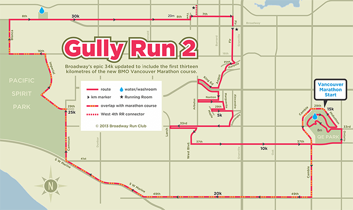 Gully Run 2 route map