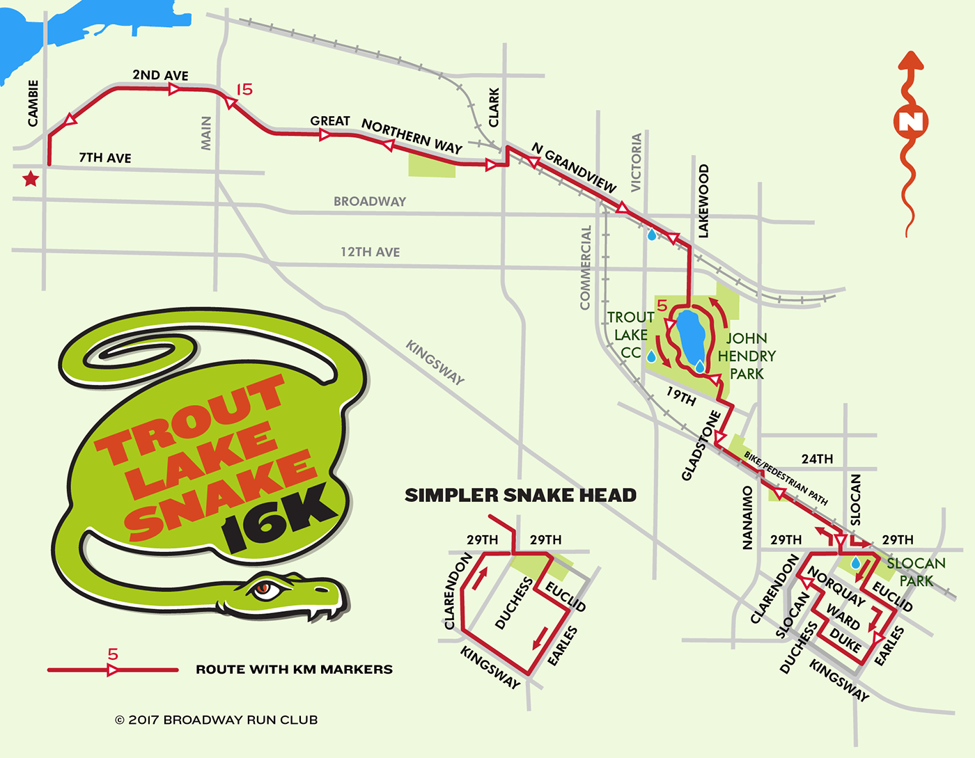 Trout Lake Snake 16k map