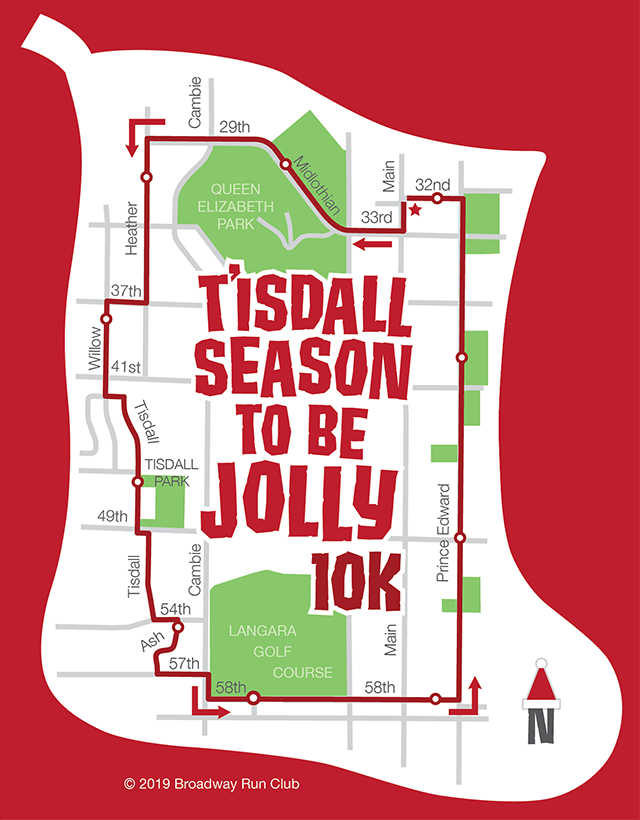 Tisdall Season To Be Jolly 10k map